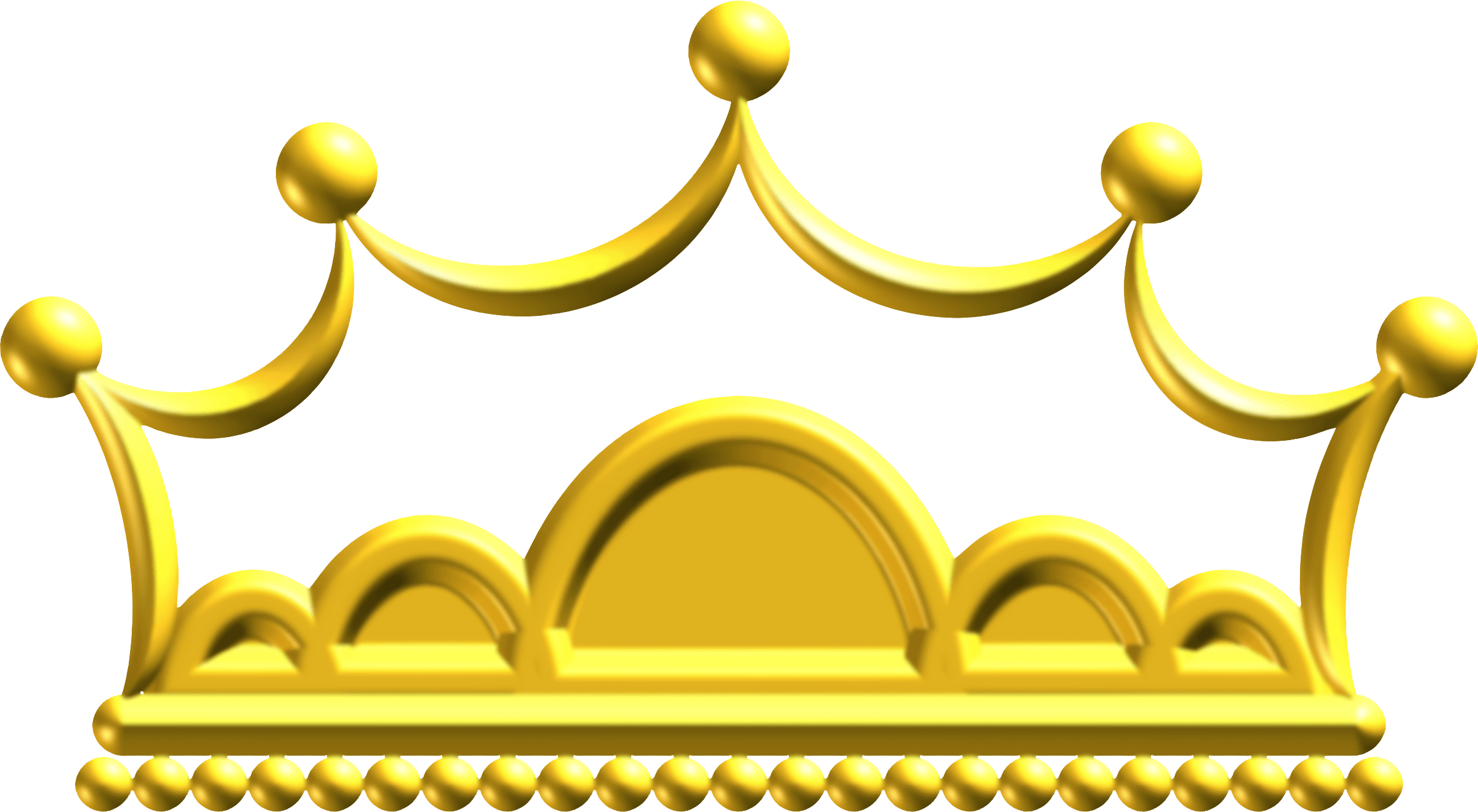 Yellow 5 Point Crown Logo LogoDix