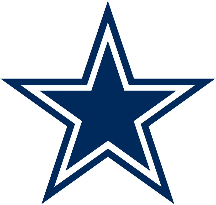 Blue and White Star Logo LogoDix