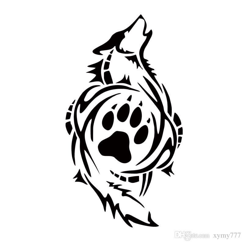 Wolf Paw Print Logo LogoDix