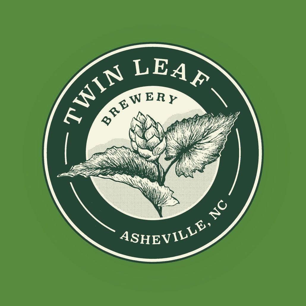 Twin Leaf Logo LogoDix