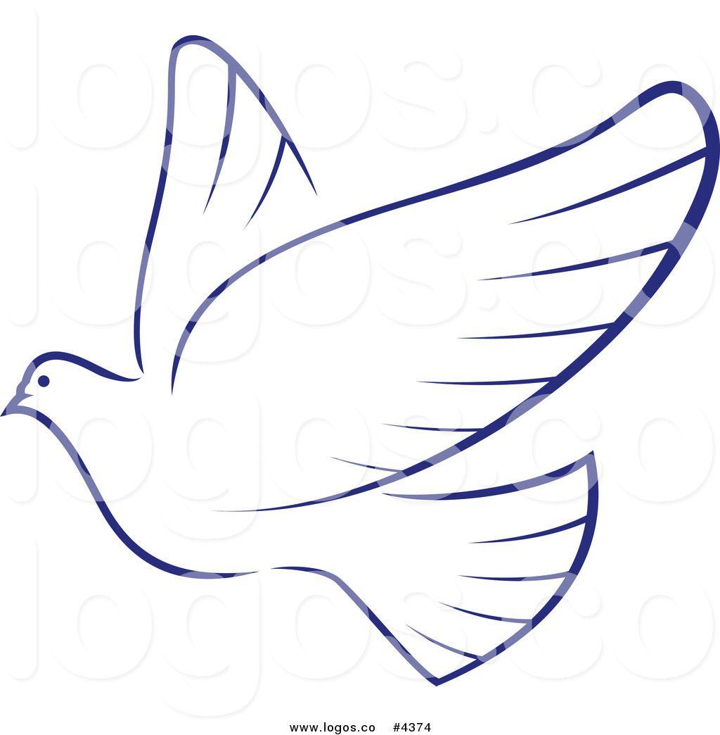 White Dove Logo LogoDix