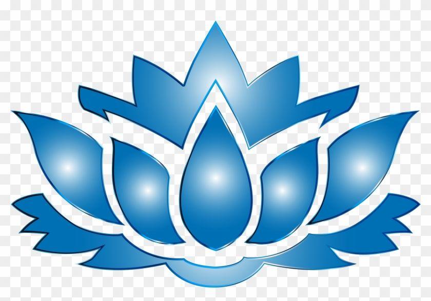 Blue Lotus Flower Logo LogoDix