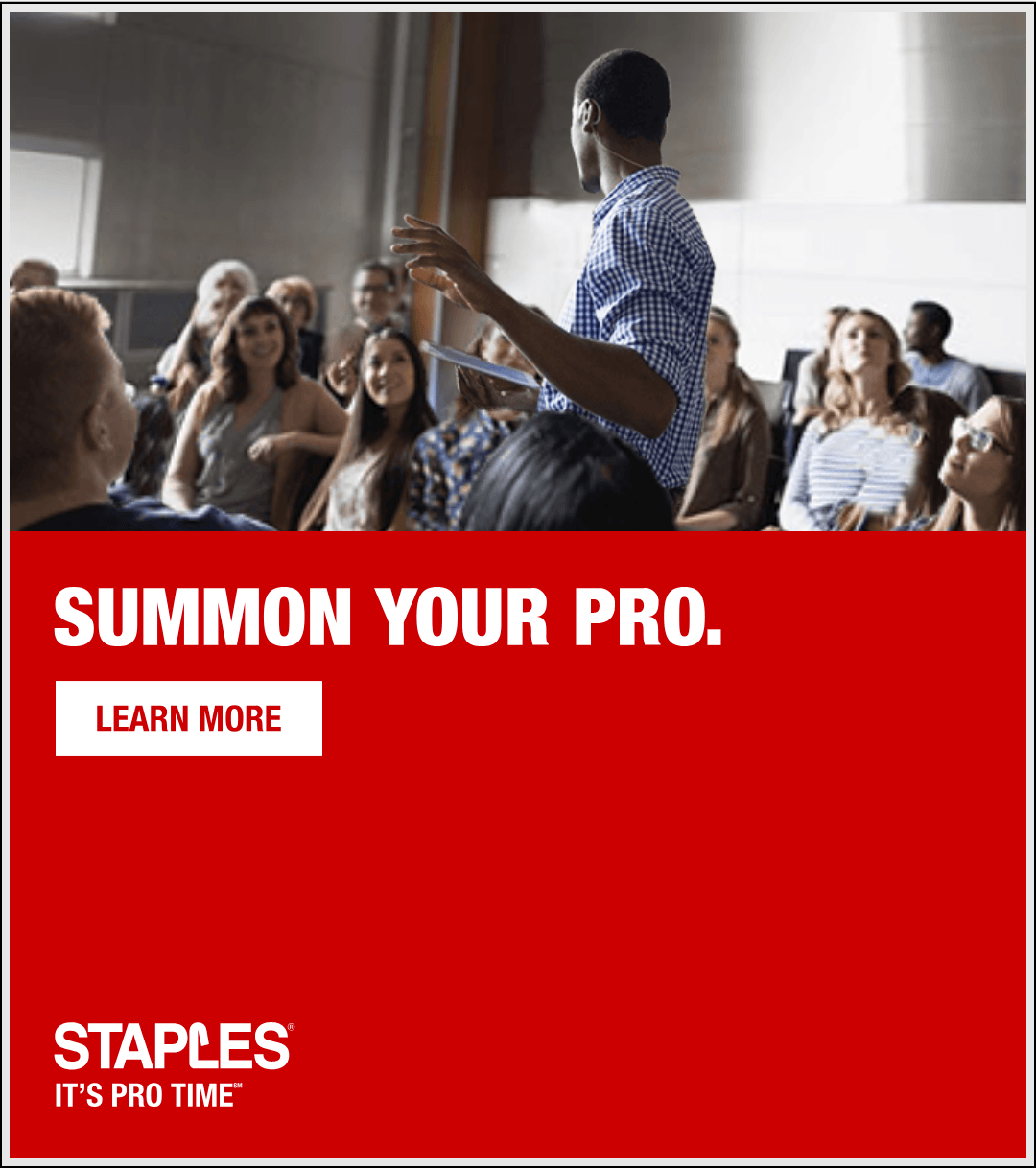 Pro Time Staples Logo