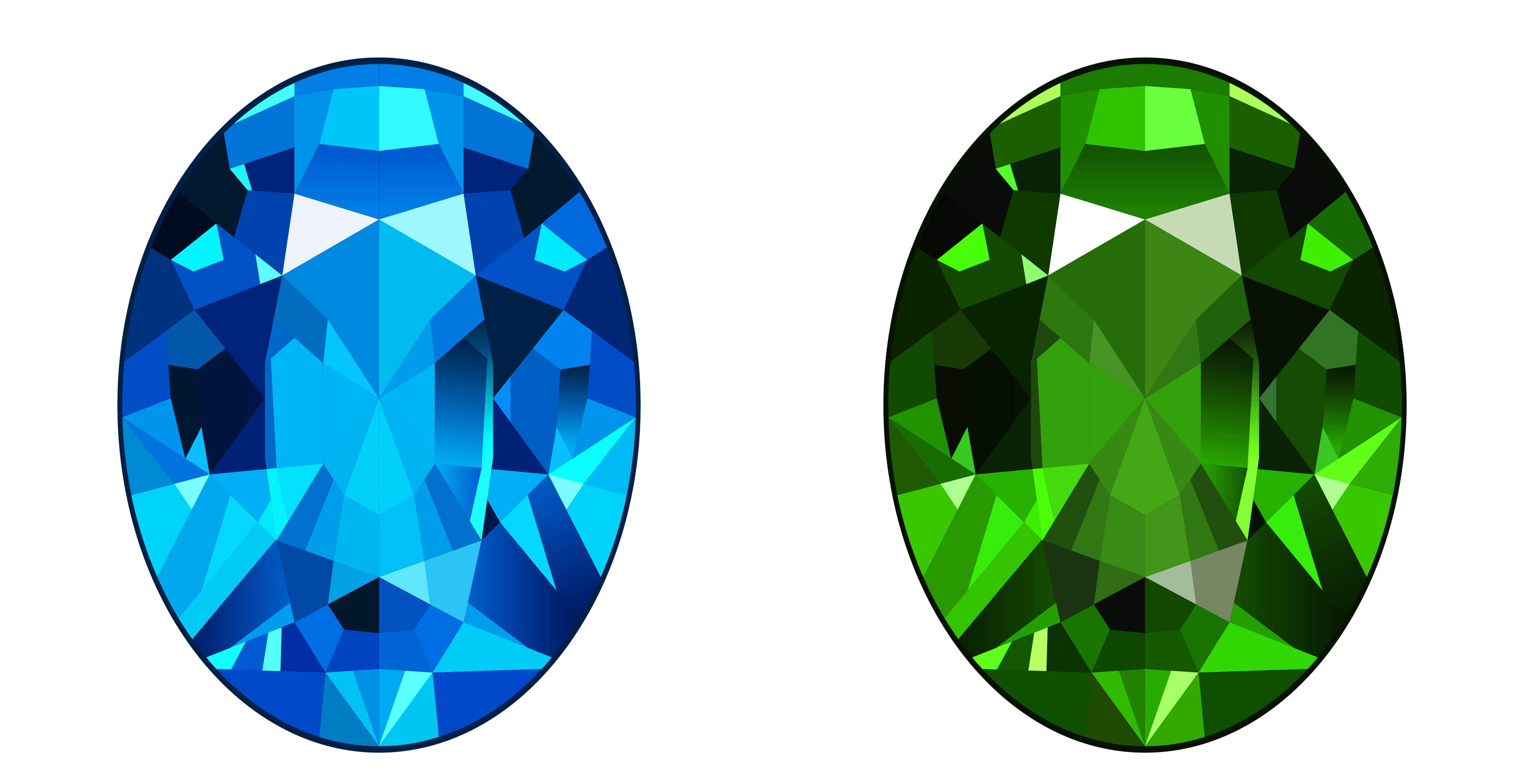 Blue and Green Diamond Logo LogoDix