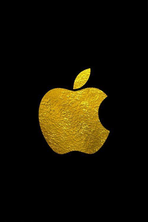 Gold iPhone Logo LogoDix