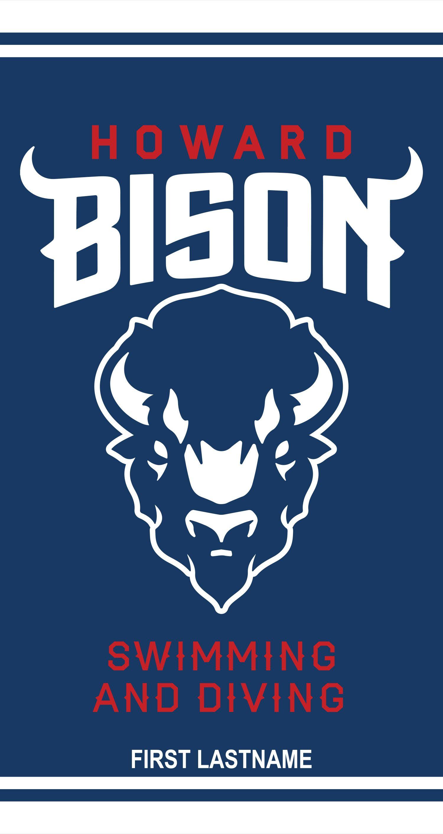 Howard Bison Logo LogoDix