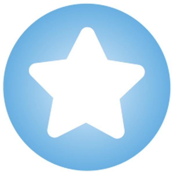 Blue Circle with White Star Logo LogoDix