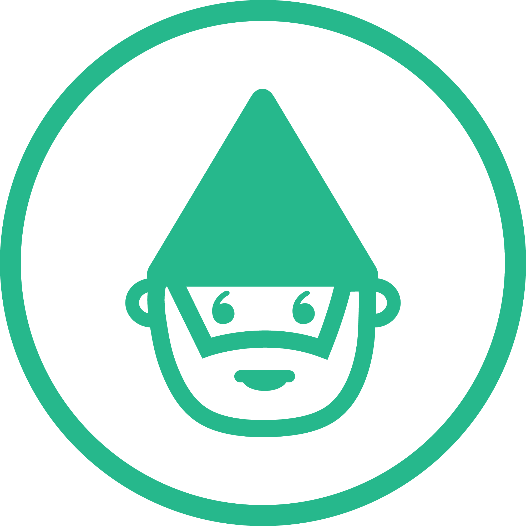 Green Head Logo LogoDix