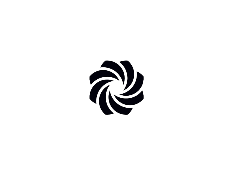 Black Spiral Logo LogoDix