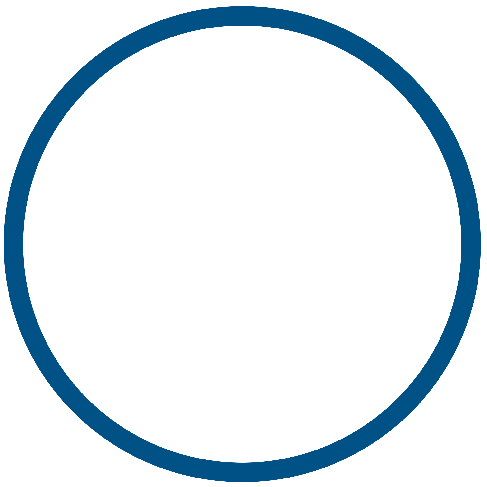 Half Blue Circle Logo LogoDix