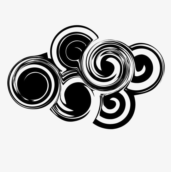 Black Spiral Logo LogoDix