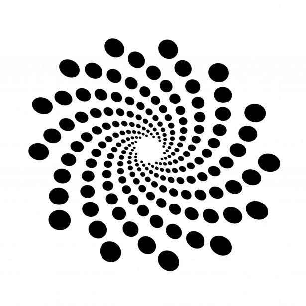 Black Spiral Logo LogoDix