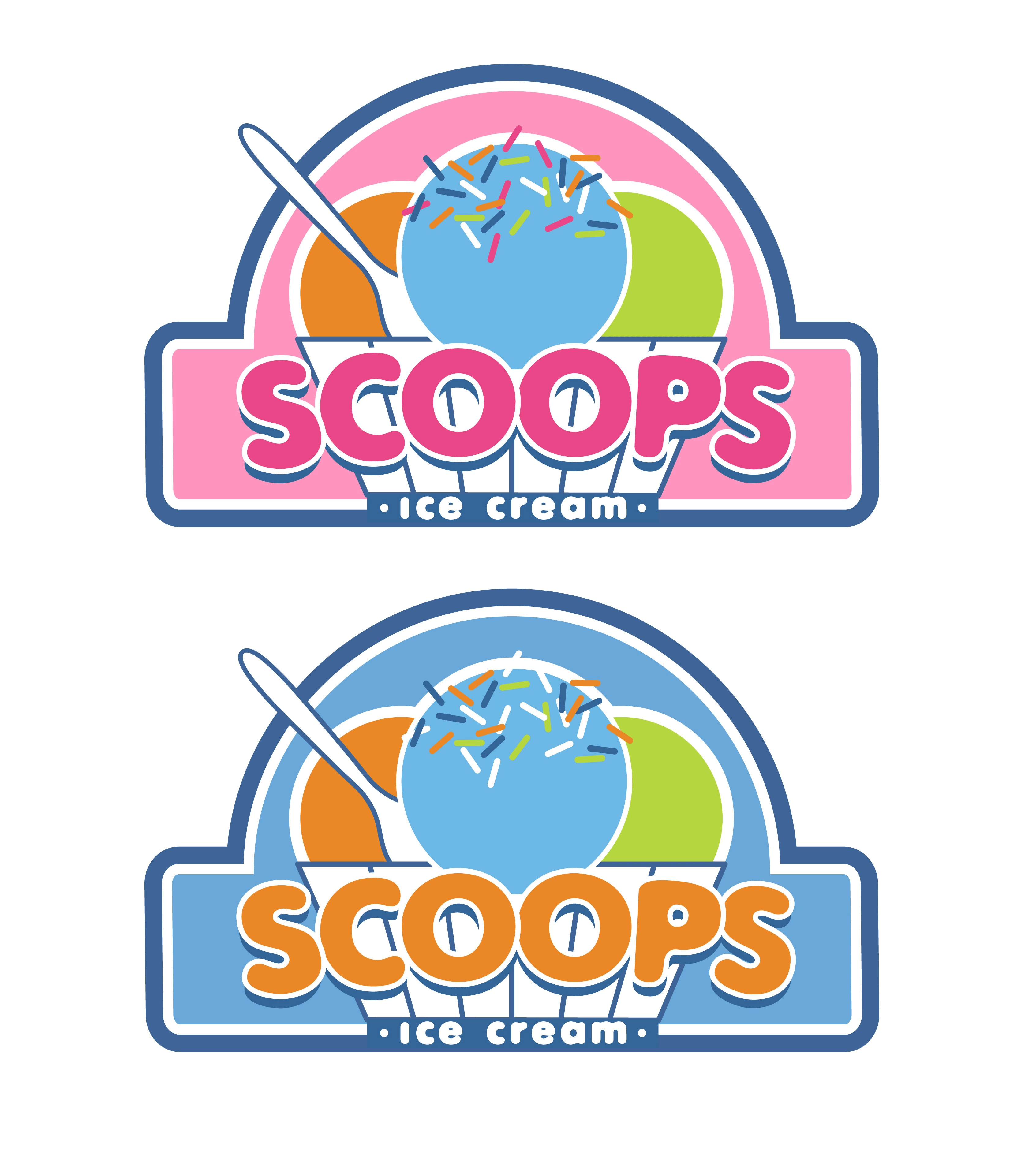 Scoops Ice Cream Logo
