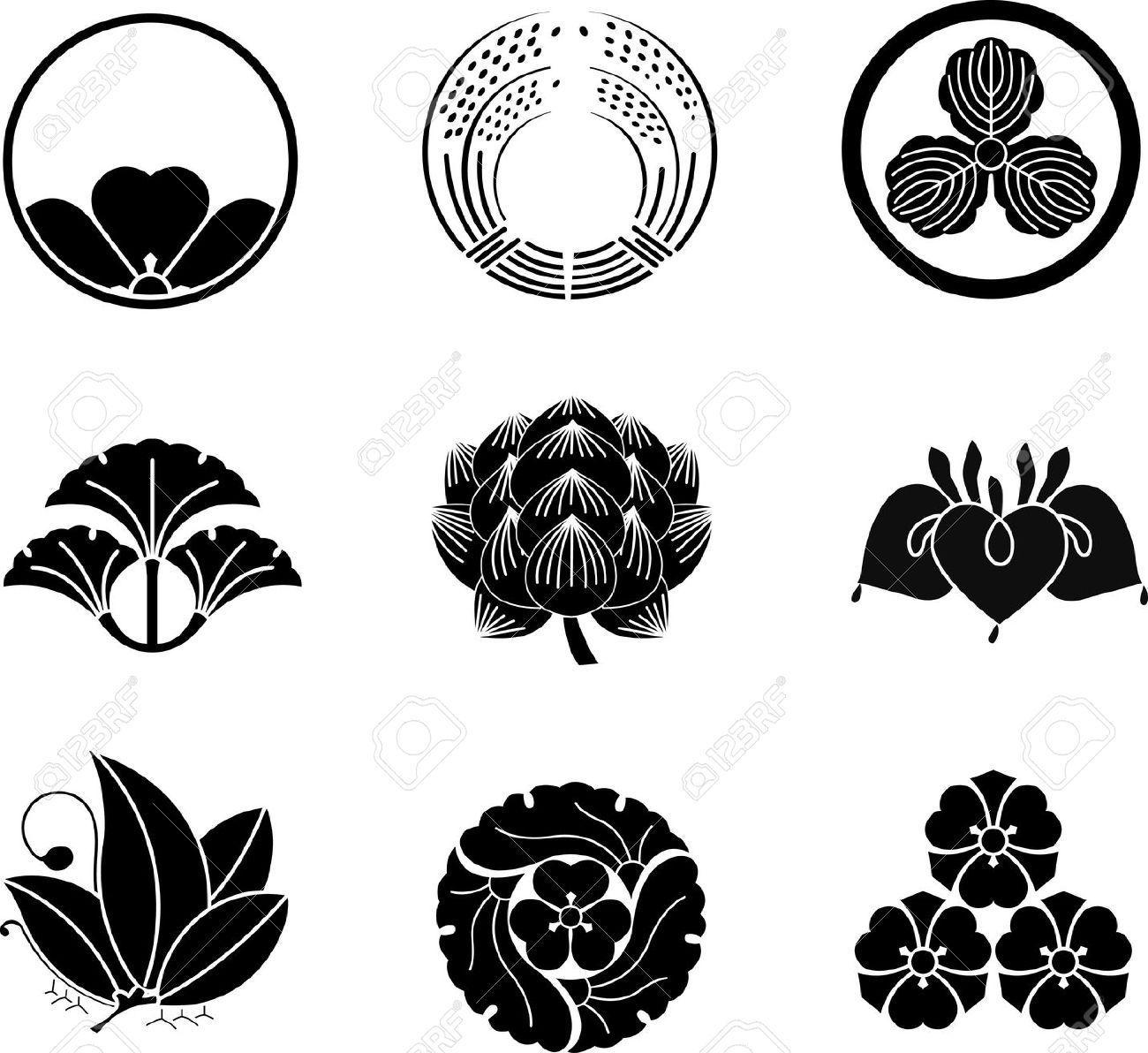Japanese Flower Logo LogoDix