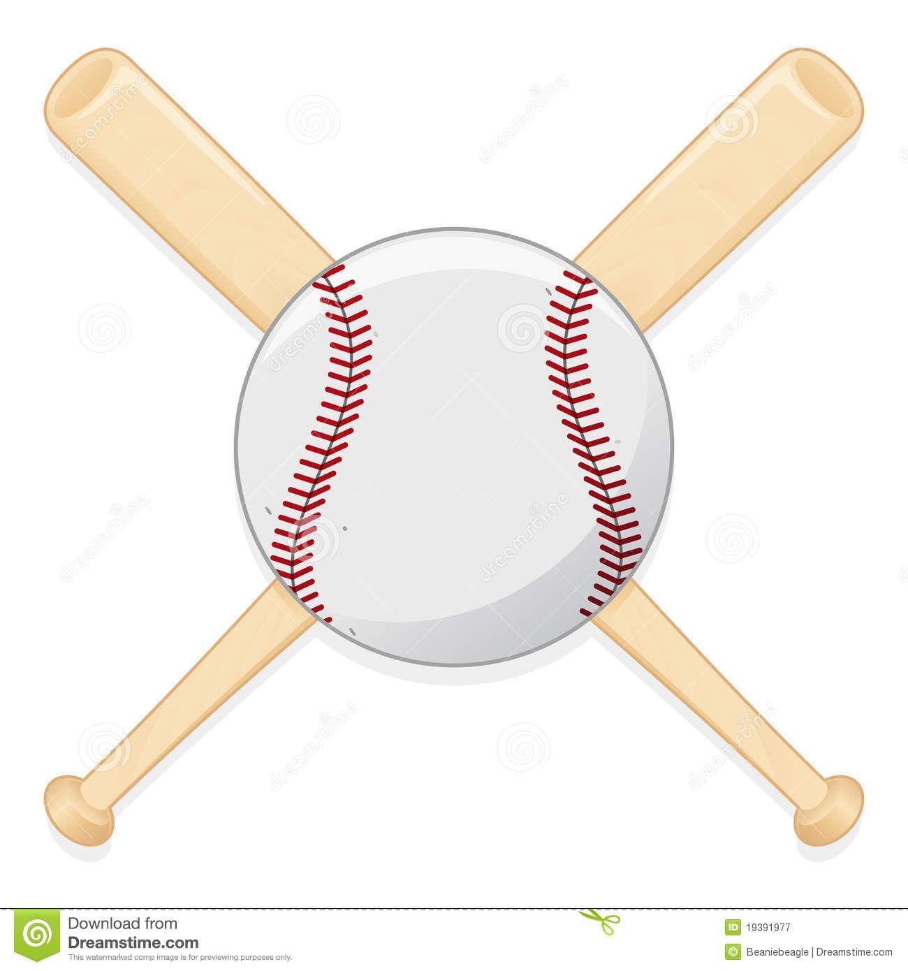 Baseball Crossed Bats Logo LogoDix