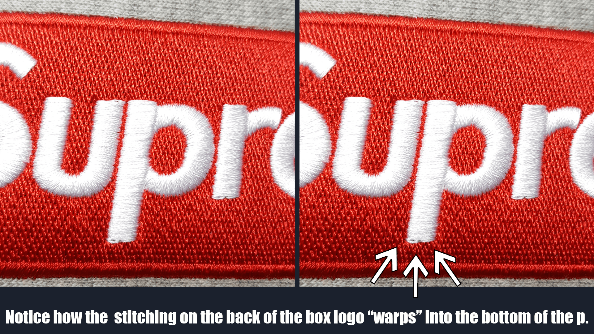 Supreme Box Logo Fake Vs Real Supreme HypeBeast Product