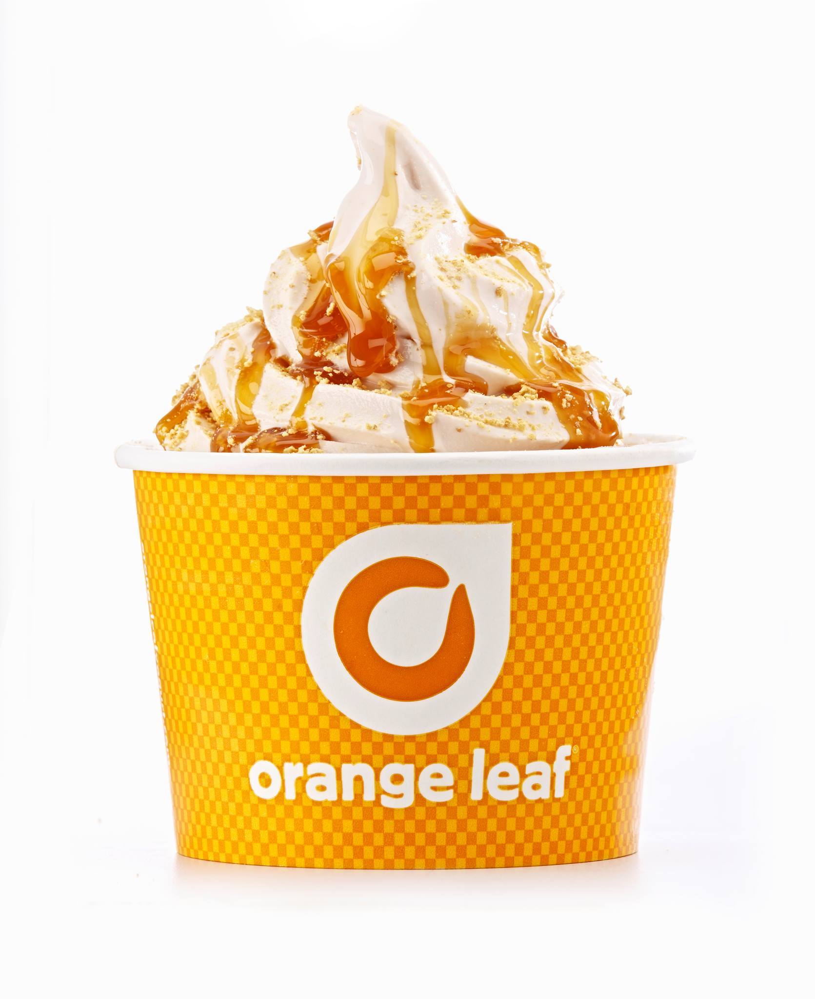 Orange Leaf Yogurt Logo LogoDix