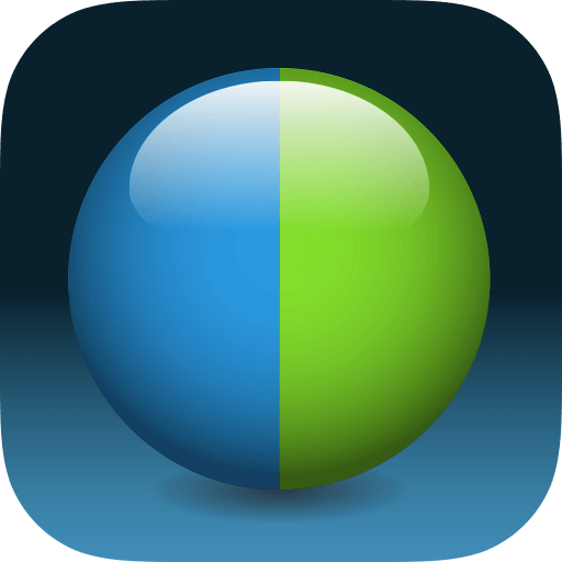 Blue and Green Circle Logo LogoDix