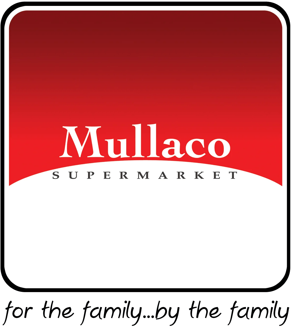 Red and White Supermarket Logo