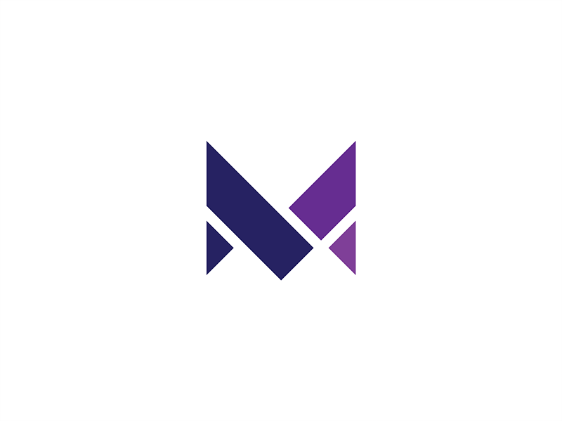Purple M Logo LogoDix