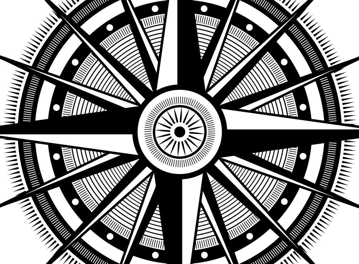 Nautical Compass Logo LogoDix