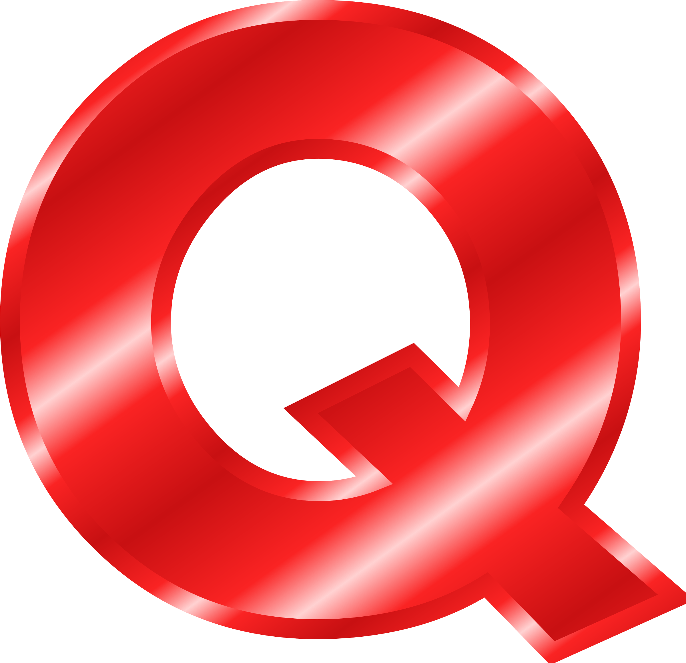 Big Red Q Logo LogoDix