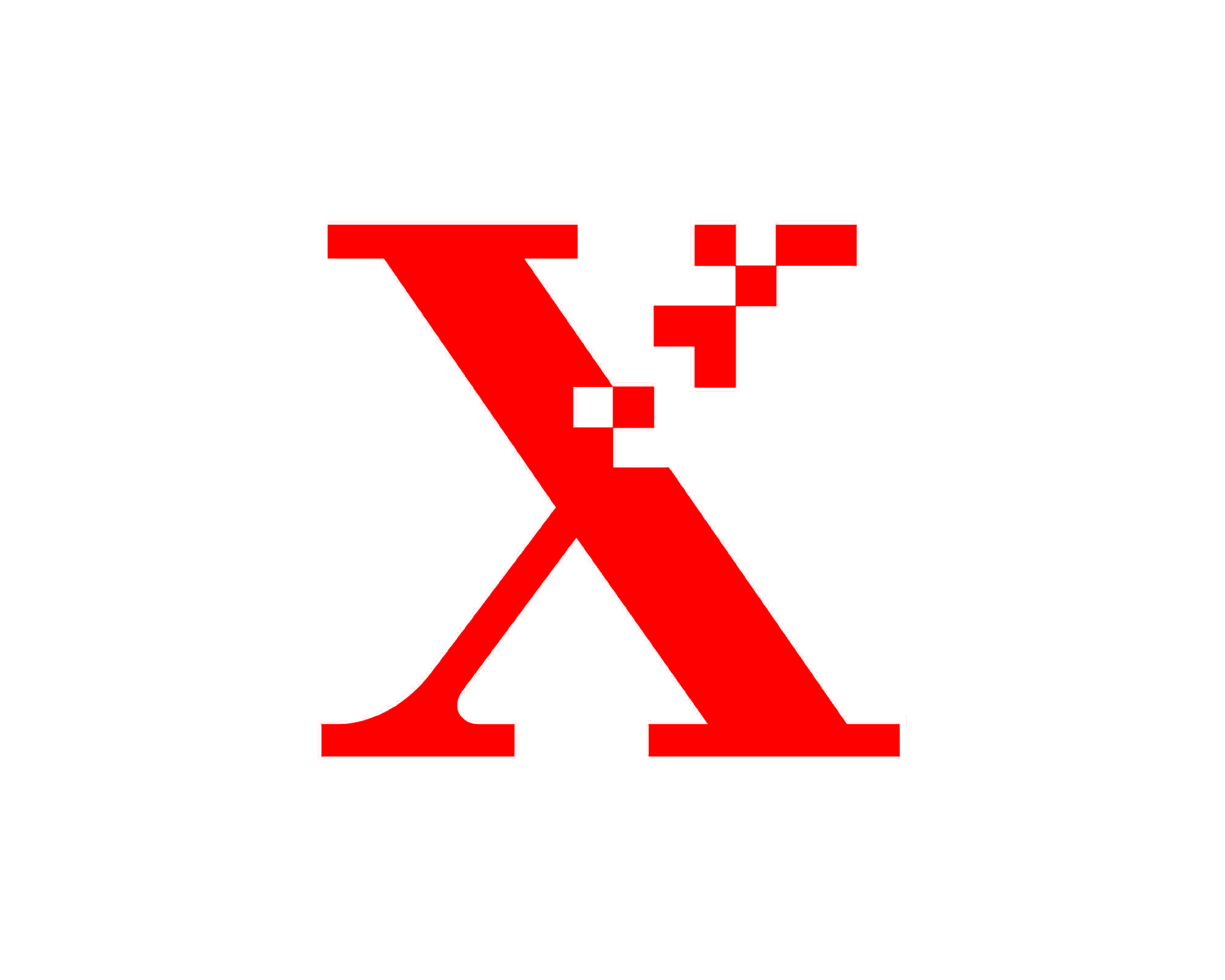 Red X Logo LogoDix