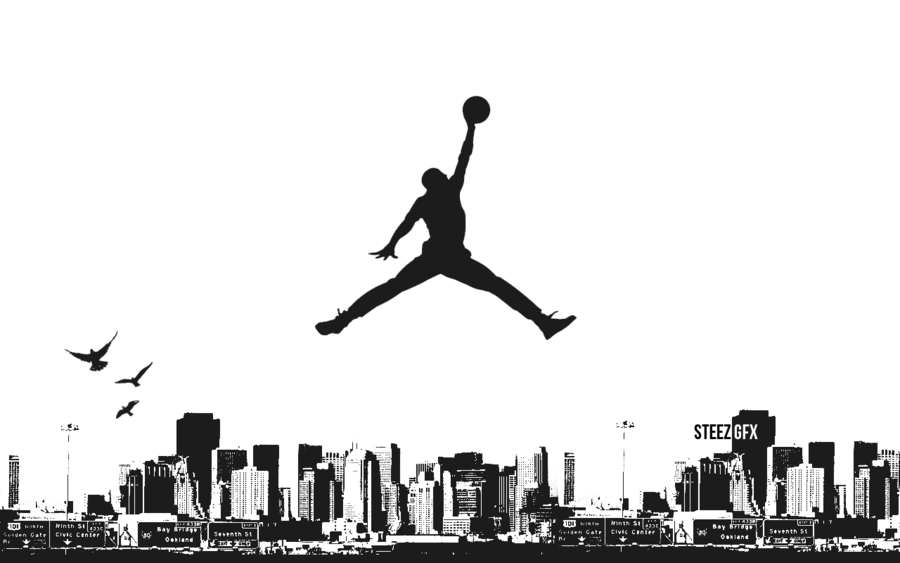 Black and White Jordan Logo LogoDix