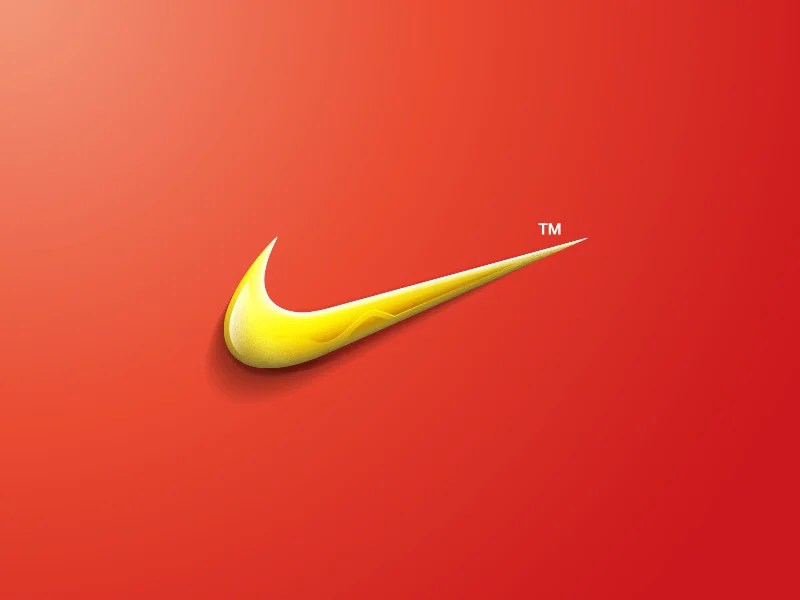Yellow Nike Logo LogoDix
