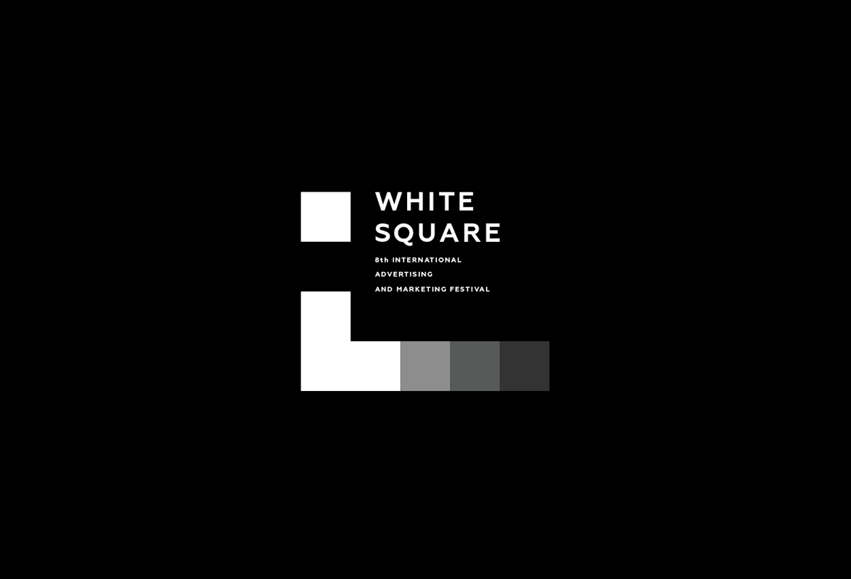 Black and White Square Logo