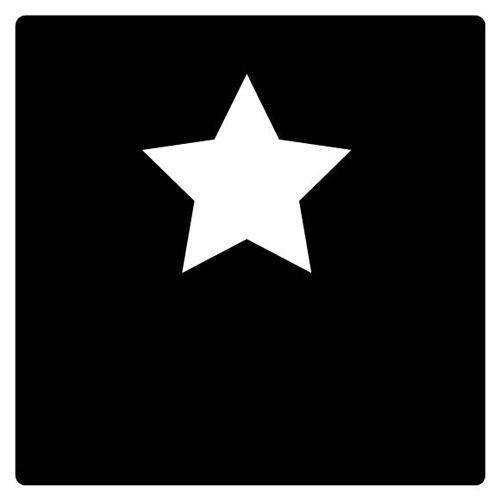 Star Black and White Logo LogoDix