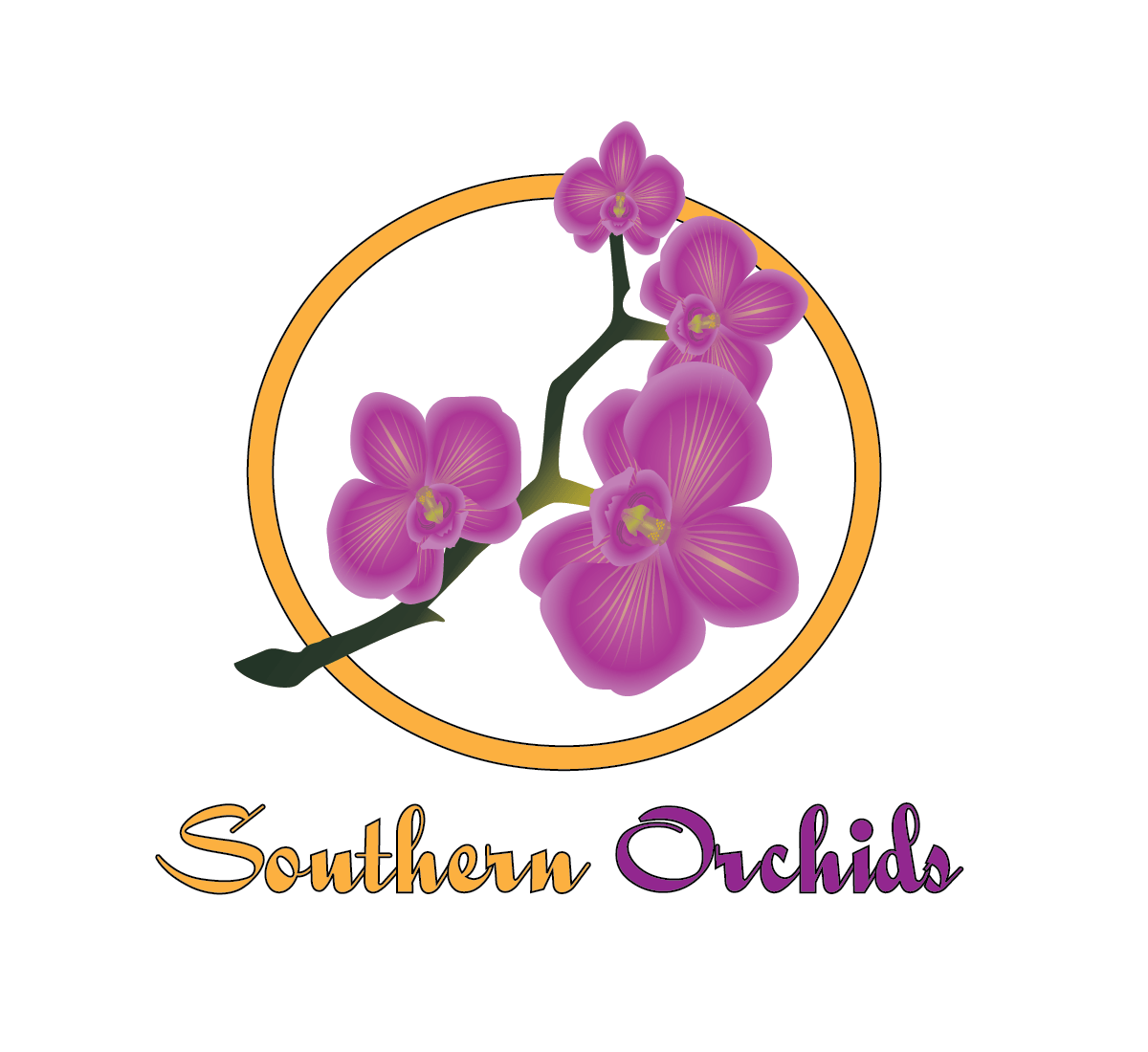 Orchid Flower Logo