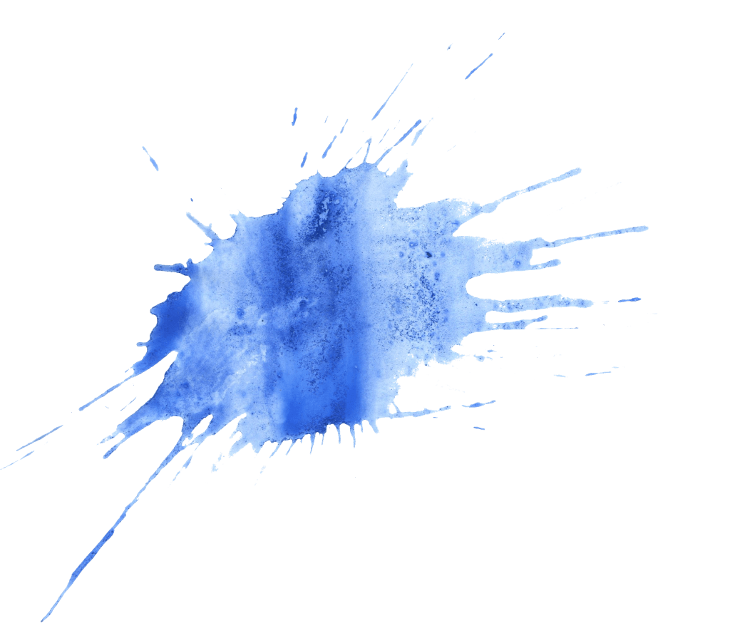 Blue Paint Splatter Logo LogoDix