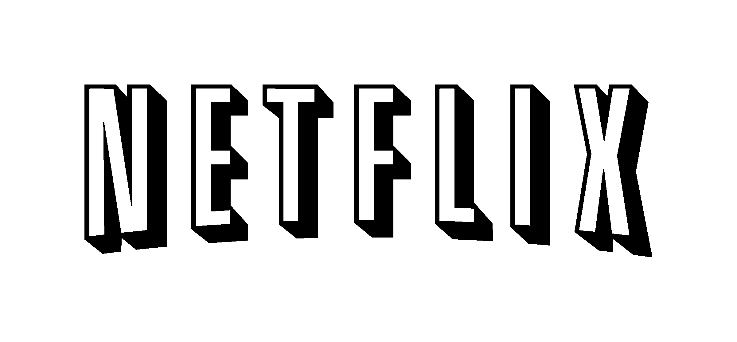 White Netflix Logo LogoDix