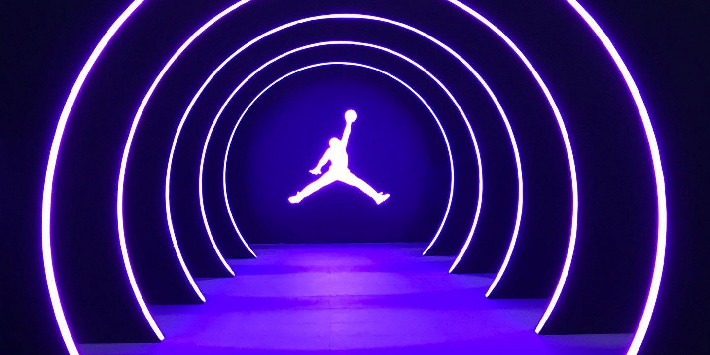 Neon Jordan Logo LogoDix