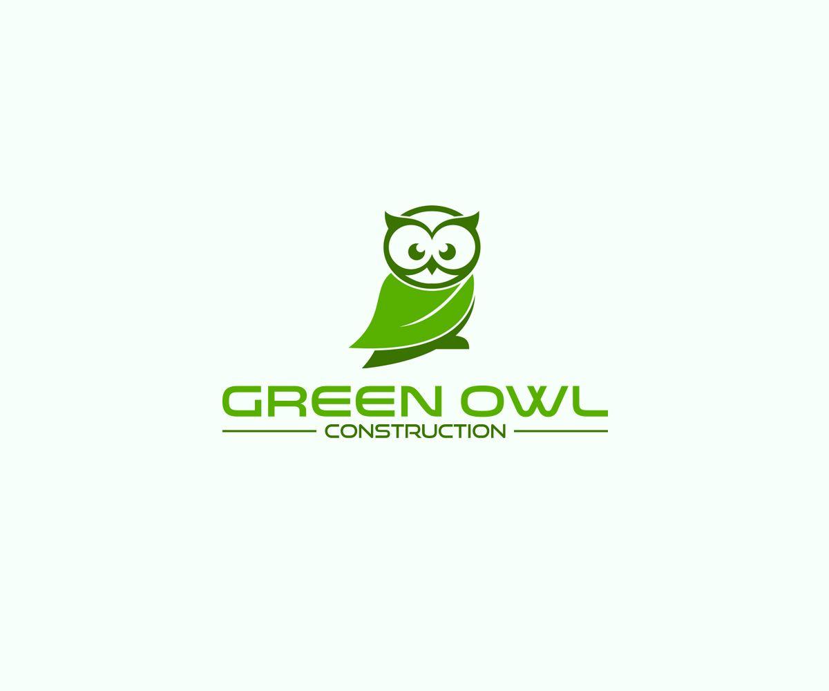 Green Owl Logo LogoDix