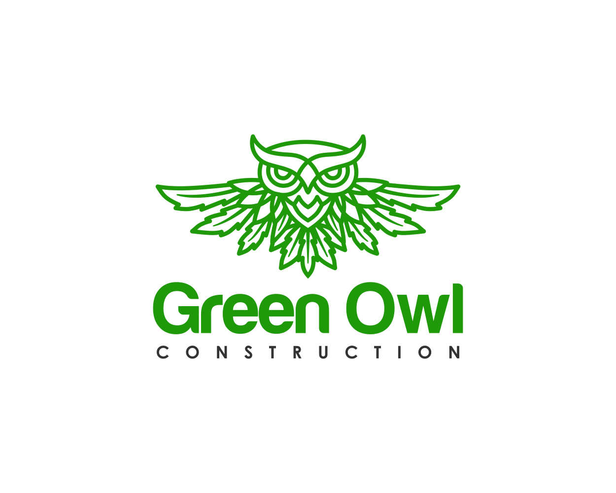 Green Owl Logo LogoDix
