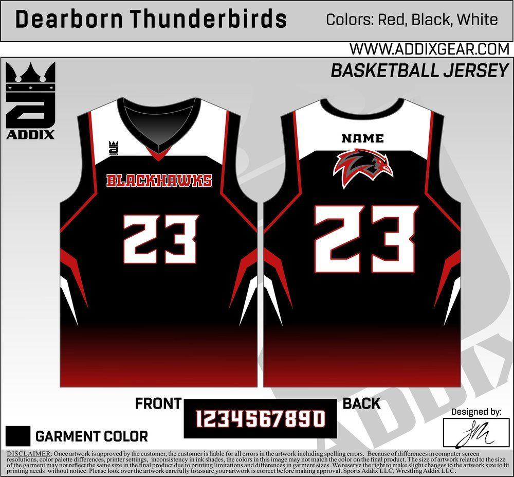Paris Sublimation Basketball Jersey Black And Red