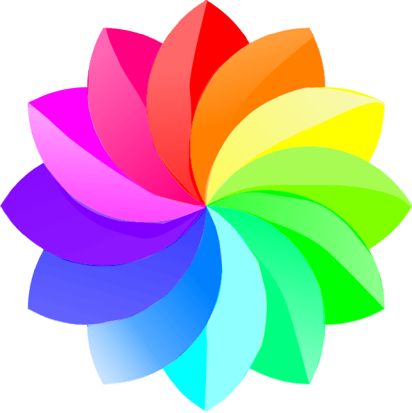 Rainbow Sunflower Logo LogoDix