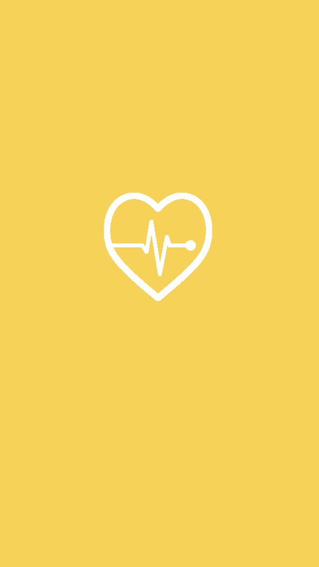 Yellow Heart Logo LogoDix