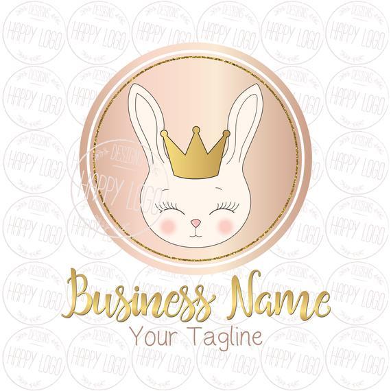 Cute Bunny Logo LogoDix