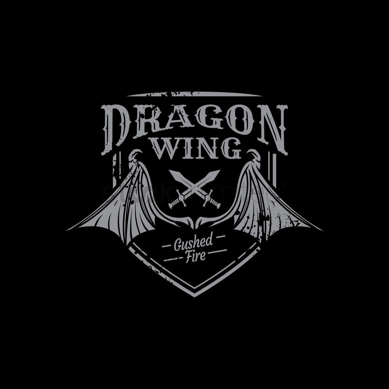 Dragon Wing Logo LogoDix