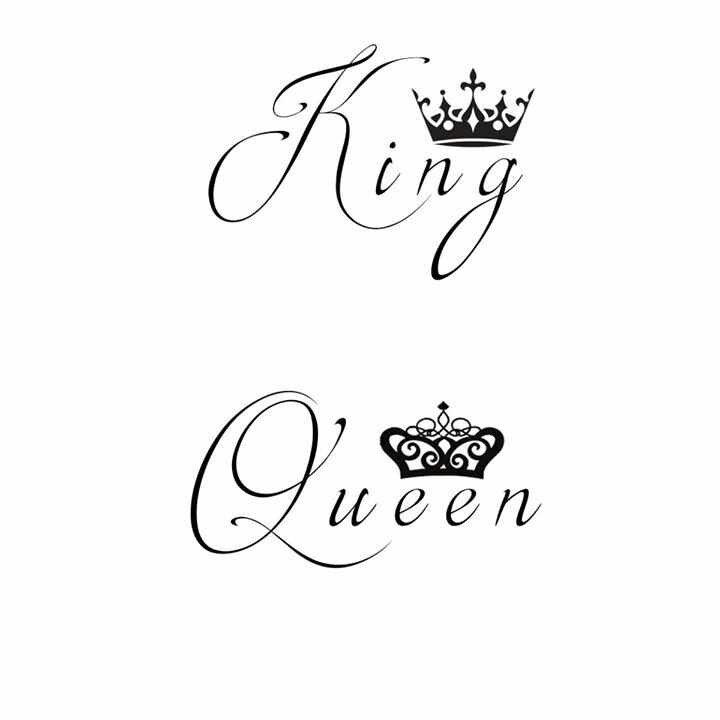 King and Queen Crown Logo LogoDix