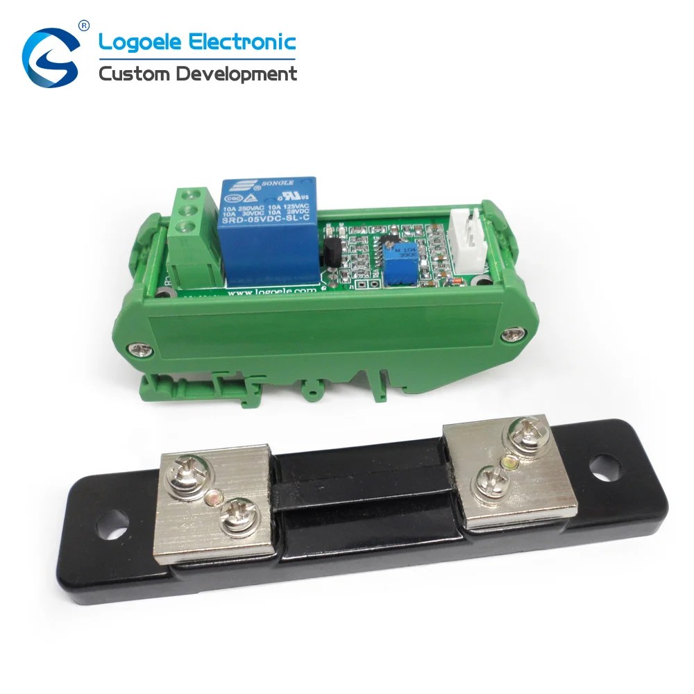 DC Current Detection Sensor Shunt Module Relay Output
