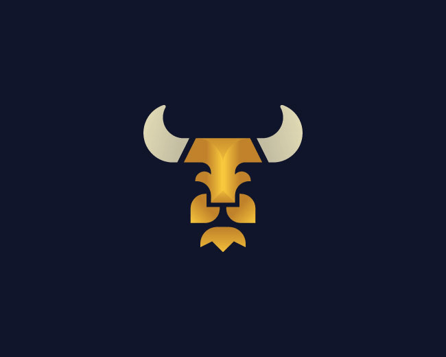 Logopond Logo, Brand & Identity Inspiration (Golden Lion Bull Logo)