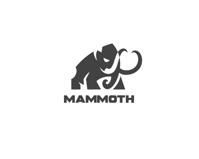 Logopond Logo, Brand & Identity Inspiration (Charging Mammoth)