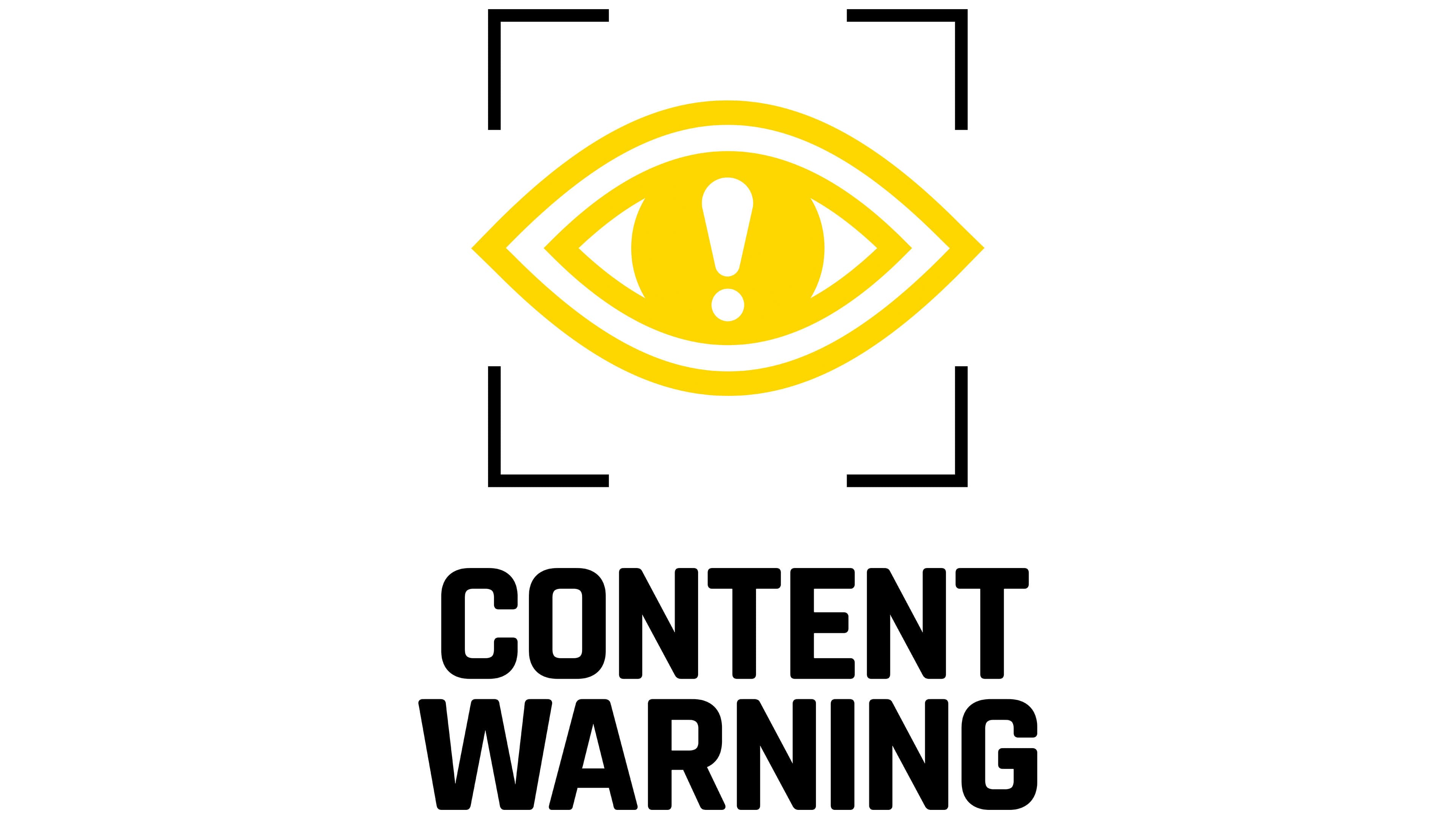 Content Warning Logo, symbol, meaning, history, PNG, brand