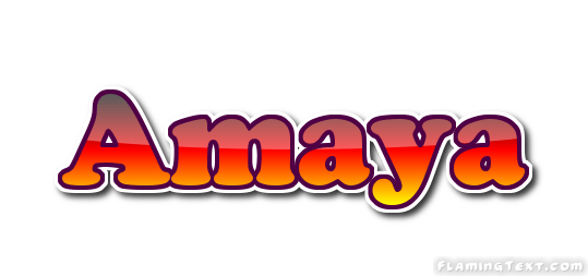 Amaya Logo Free Name Design Tool from Flaming Text