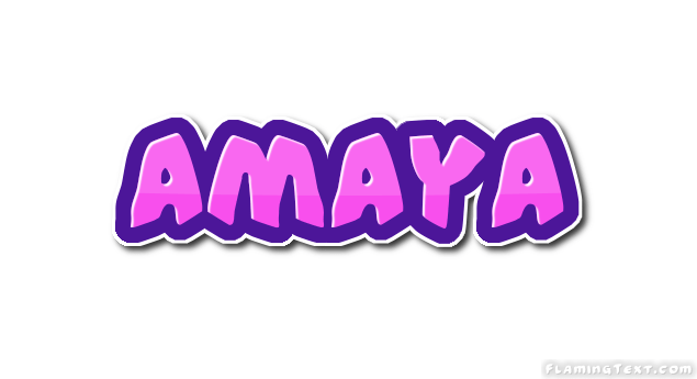 Amaya Logo Free Name Design Tool from Flaming Text