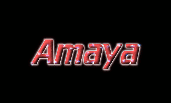 Amaya Logo Free Name Design Tool from Flaming Text